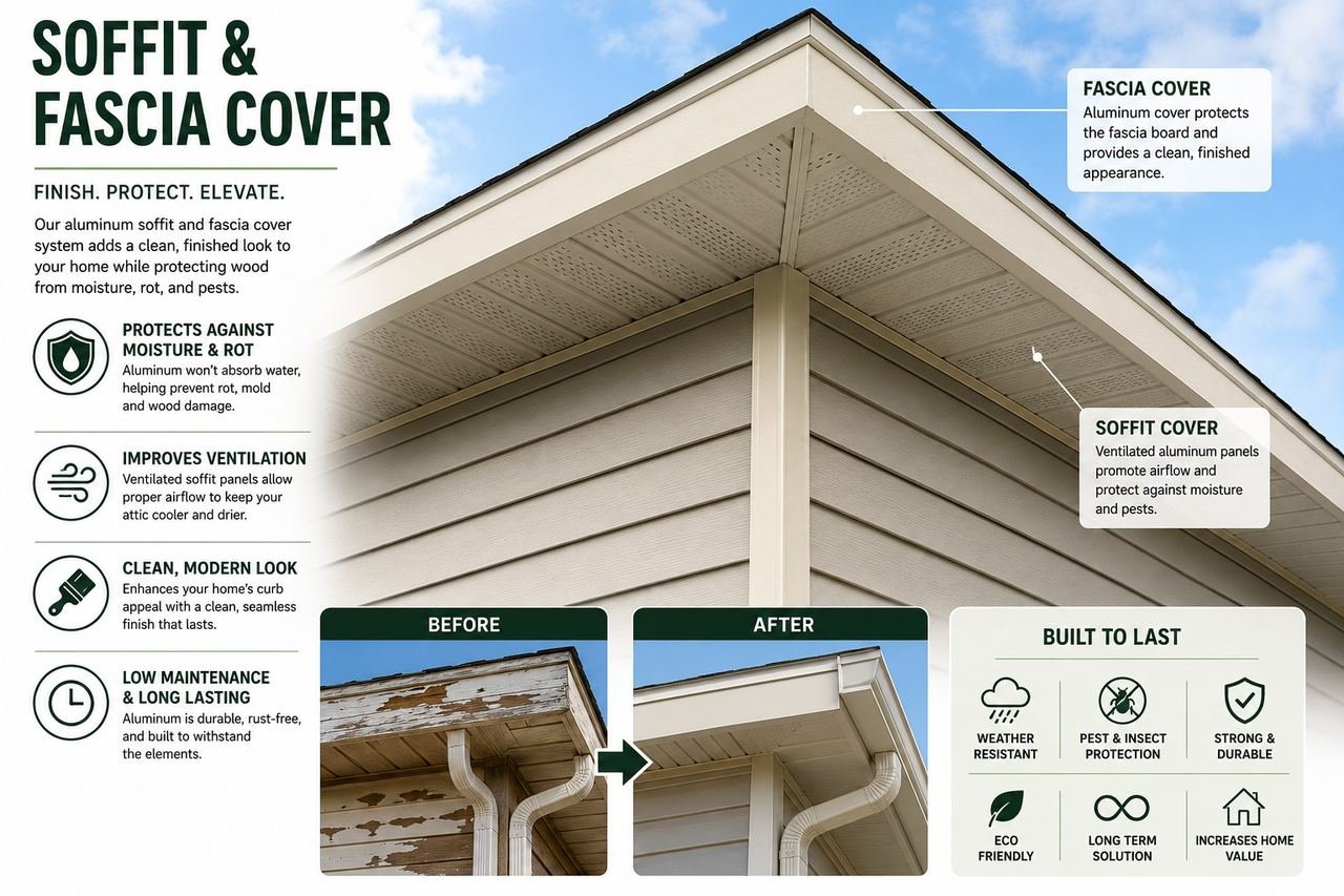 Instalación de soffit de aluminio en Miami — Emme Gutters